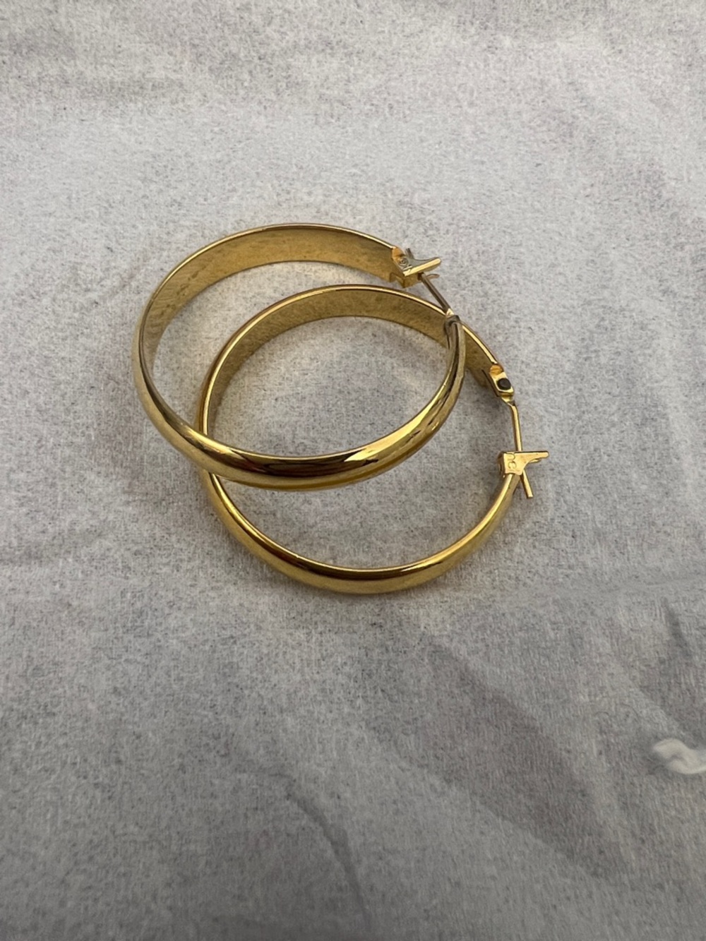 Monet Gold-Tone Hoop Earrings - Picture 6 of 7